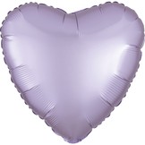 Balónek srdce foliové satén světle fialové